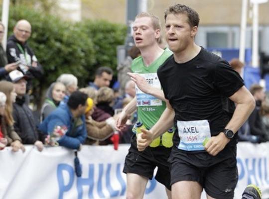 Axel Ronse loopt marathon Eindhoven